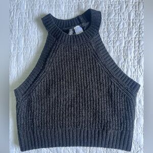 Black knit tank
